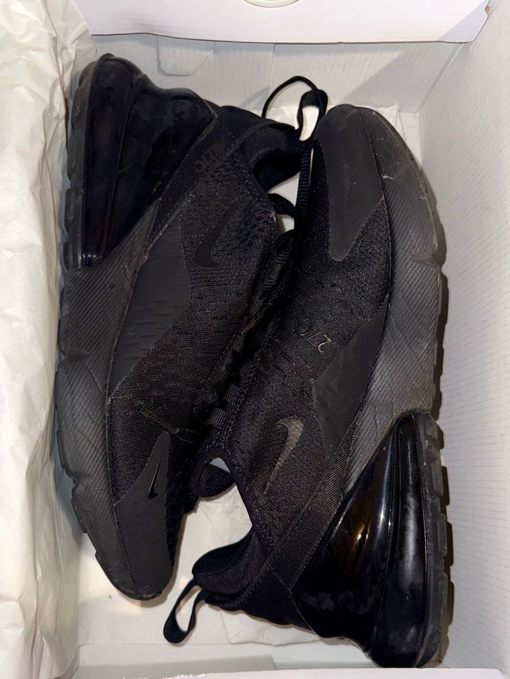 Nike Black Air Max 270-Style Sneakers